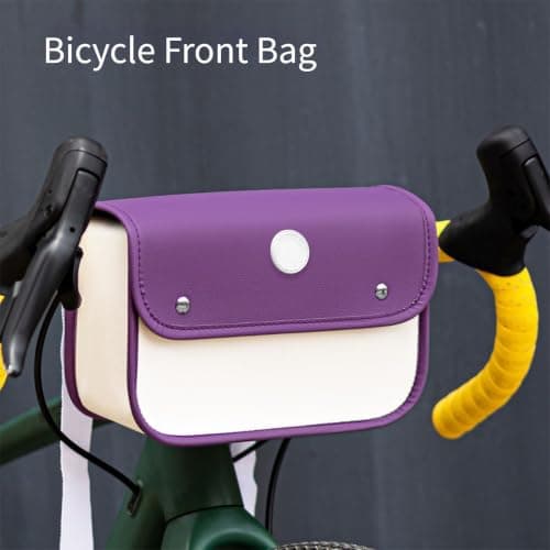 Bike Storage Bag 3.5L for E-Bike Handlebars Bike Storage Bag(Purple) — view 3
