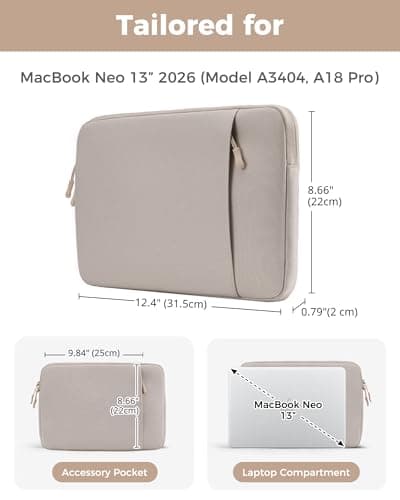 ProCase MacBook Neo 13 Inch Sleeve for 2026 (A3404, A18 Pro) — view 2