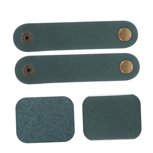 BESPORTBLE 5Pcs Leather Cord Organizer Wraps for Charging Cords Flexible Faux Leather Cable Management Straps for Earphones USB Cables and Chargers for Travel Office Home and School — view 5