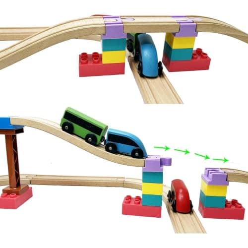 Wooden Train Track Connectors – 10PCS Adapters | Universal Fit — view 5