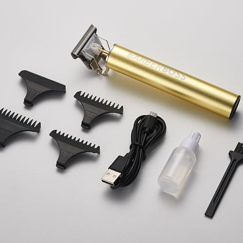 Barberboss Men's Beard Trimmer, Men's Cordless Hair Clippers, Haircut Clippers Men, Precision Hair Trimmer Men, Detail Trimmer, QR-2070 — view 6