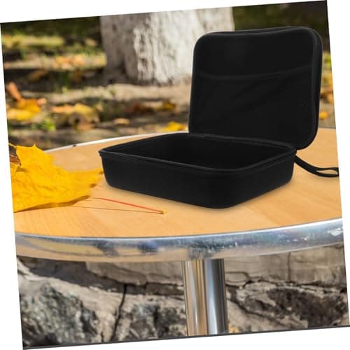 Hoement Storage Bag for Cable Organizer Bag and Headset Carrying Case Compact Earphone Case USB Adapter Organizer for Travel and Everyday Use Black — view 4