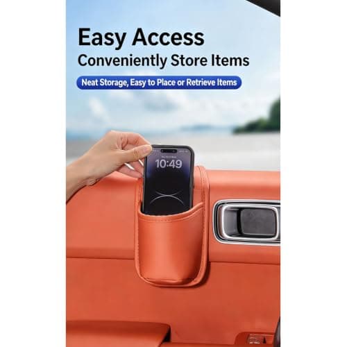 WRWIZDR Car Interior Storage Pocket Pair, Black — view 4