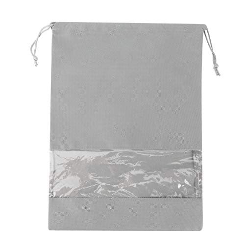 3Pcs Travel Non-Woven Shoe Storage Bag with Drawst and Transparent Win for -Proof & Neat Organization (No Problem with Large-Size Printing of Cloth Shoe) (Non-Stirring Cloth Shoe Bag Medium Size no) — view 5