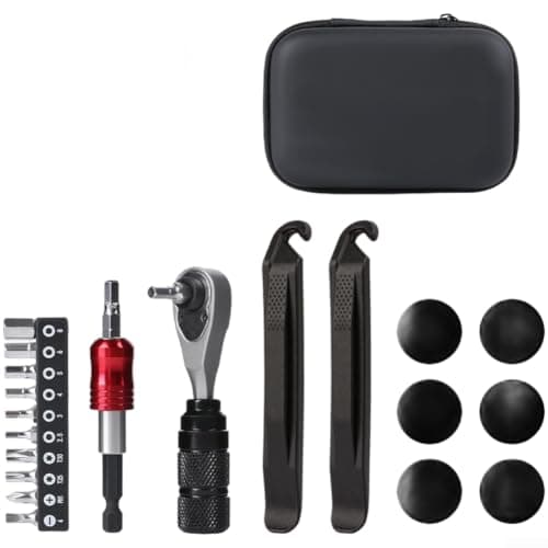 Gdfnmogo Aluminum Alloy Ratchet Wrench Bike Repair Kit with