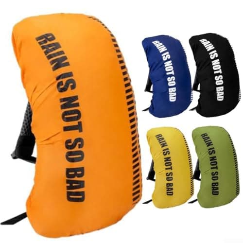 HavenlyCove Adjustable Waterproof Backpack Cover, Ripstop Nylon Rain Guard with Compact Pouch for Hiking Camping Rucksack 20L-45L(Green - M) — view 2