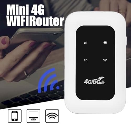 Portable WiFi Travel Router for Travel - 4G/5G Mobile WiFi Portable Hotspot Router with SIM Card Slot,Pocket-Sized MiFi Modem for Travel & Remote Work,4G LTE Mobile WiFi Hotspot for Outdoor (B) — view 6