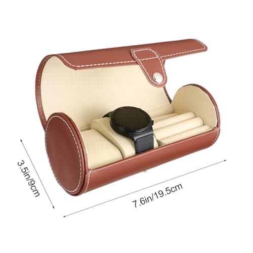PACKOVE 1 Pc Watch Jewelry Box Watch Storage Case Roll Box Men’s es Luxury es for Men Jewelry Travel Case for Women Travel Display Holder Container — view 2