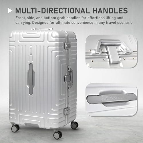 Aerolite Premium Hybrid Aluminium Polycarbonate Trunk, 4+1 Silent Wheels — view 2
