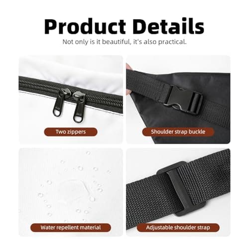 JKLQWC rose gold glitter Printed Fanny Pack Waist Bag for Men Women, Adjustable Bumbags Hip Bum Bag Travel Crossbody Bags Sports Running Hiking Belt Bag — view 6