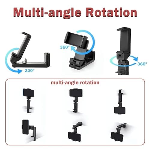 Airplane Phone Holder Adjustable 360 Degree Rotation Phone Stand for Plane — view 4