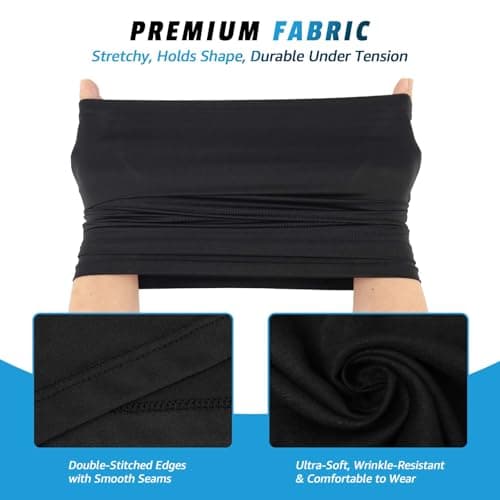 Awumbuk Men's 4-Pack Windproof Neck Gaiter | Breathable Multifunctional Snood for Hiking, Cycling & Running | All-Weather Lightweight Face Cover, Sports Scarf for Outdoor Adventures — view 4