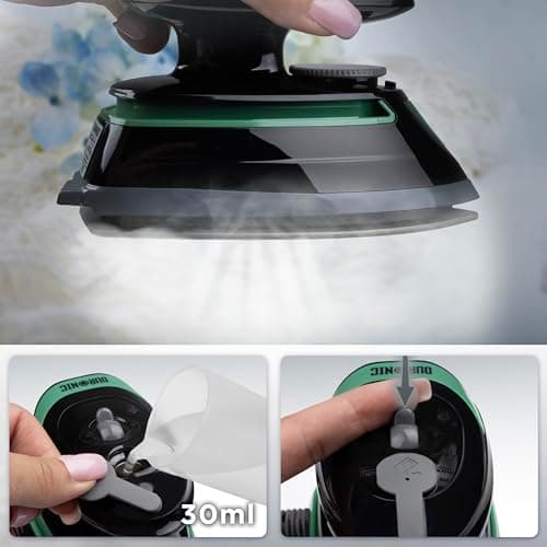 Duronic Travel Iron SI4 BG Portable Steam Irons with Dual Voltage Lightweight Electric Mini Iron with Ceramic Plate 420W Compact Iron for Travelling Sewing & Holidays — view 4