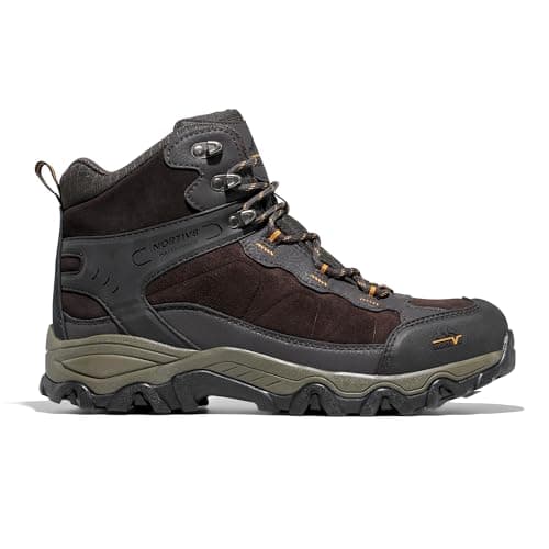 NORTIV 8 Men's Waterproof Lightweight Walking Boots,Size 9,Brown — view 3