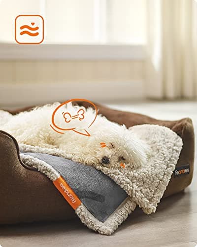 Feandrea Waterproof Dog Blanket, Sherpa Fleece, XXL, 63 x 73 cm — view 2