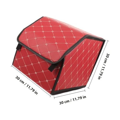 FUNOMOCYA Car Trunk Folding Box Leather Storage Organizer for Travel — view 2