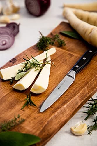 MasterClass Utility Knife, Edgekeeper Small Kitchen Knife Stainless Steel Self-Sharpening, 11.5cm (4.5"), Clam Packed, Black — view 4