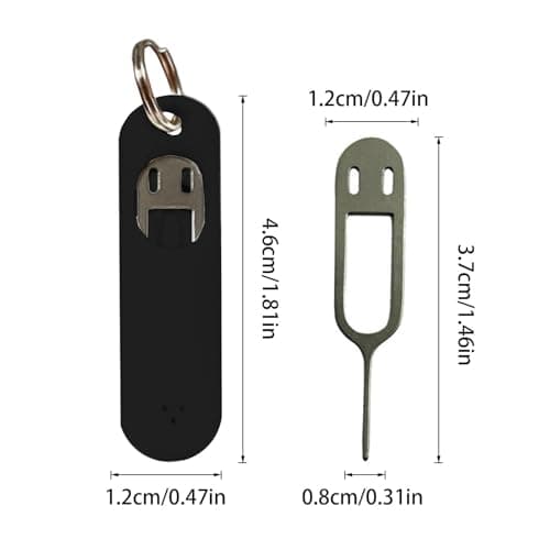 Card Removal Tool - SIMCard Removal Needle | Card Tray Eject Pin With Detachable key chain & Silicone Case | Card Tray Opening Tool | Portable SimCard Removal Opener For Smartphone — view 6
