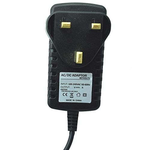 myVolts 12V power supply adaptor compatible with Equilibrium Therapy Pad (Black or Navy) Massage Pad - UK plug — view 3
