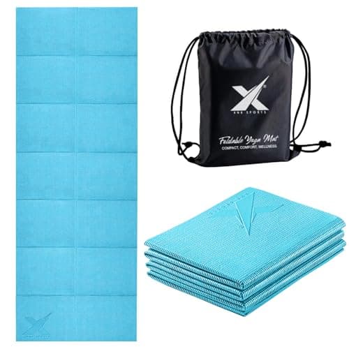 XN8 Sports Foldable Yoga Mat – Non-Slip, Eco-Friendly, Lightweight, Portable with Carrying Strap, Perfect for Home, Gym, and Travel Workouts, 72 Length