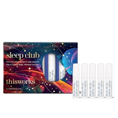 This Works Sleep Club Gift Set, 5-Piece Mini Pillow Spray Travel Kit