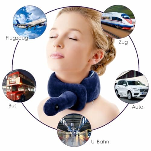 Travel Pillow with Vibration Function,Adjustable Massage Neck Pillow — view 5