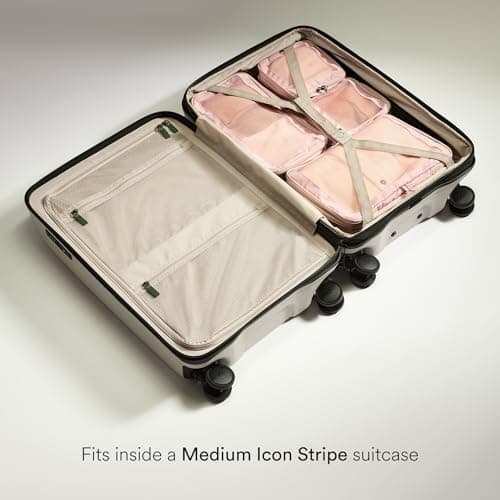 ANTLER - Compression Packing Cubes, Set of 4 Essential Packing Cubes for Suitcases and Backpacks - Holiday, Travel & Accessories Organiser, Easy Clothes and Shoe Storage - Moorland Pink — view 5