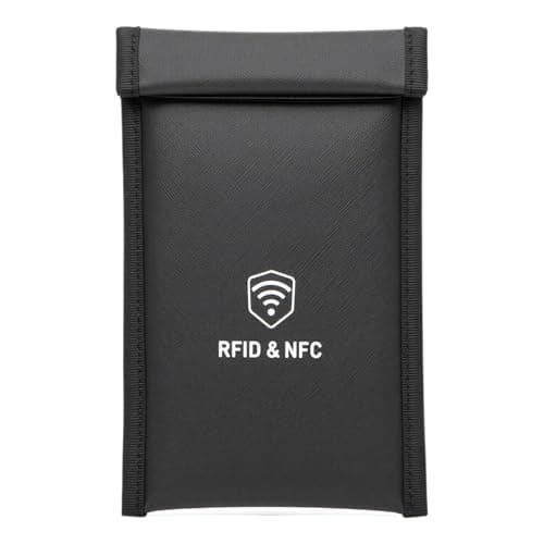 Cell Phone Signal Blocker, Blocking Protection Design, 18.5x11.7cm, Mìlitary Grade Faraday Bags, Phone Pouch With Detachable Wrist Strap, Organized Secure Storage Space, For Privacy Data Protect
