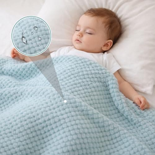 4 Pack Fleece Baby Blanket, Nursery Blanket for Newborn 70x100 cm, 4 Colour — view 5