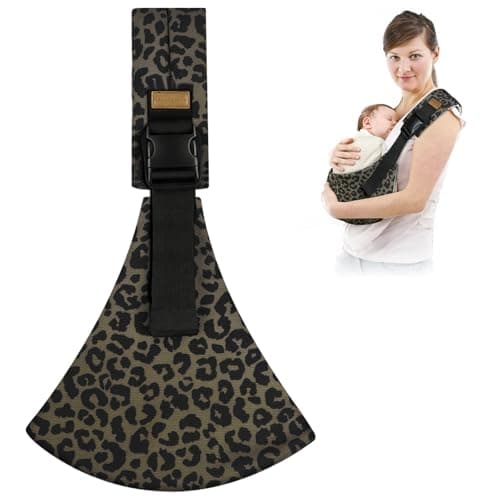 AOOWU Baby Carrier, Baby Sling Carrier, Toddler Carrier, Baby Wrap Carrier with Adjustable Shoulder Straps, Child Sling Baby Side with Shoulder Strap, Baby Sling for Newborns to Toddlers