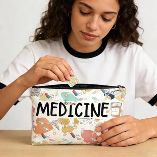 2 Pack Medicine Bag, Travel Medication Bag Organiser Pouch — view 6
