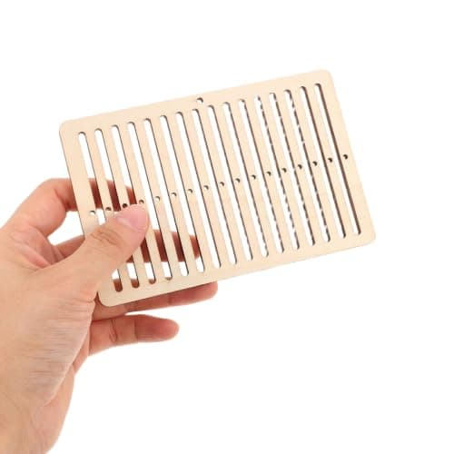 POPETPOP 3 Sets Wooden Weaving Loom Kit with Shuttle for Beginners, Khaki — view 4