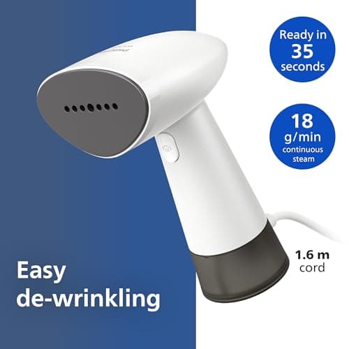 Philips Handheld Garment Steamer 1000 Series, Ready in Seconds, White — view 3