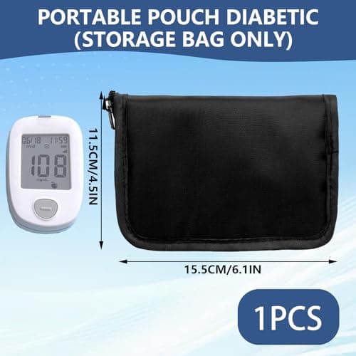 Portable Diabetes Bag for Travel with Mesh Pockets (15.5 x 11.5 cm) — view 2