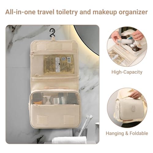 BAOWUABJ 9 PCS Packing Cubes for Suitcases, Packing Cubes Organiser Beige — view 3