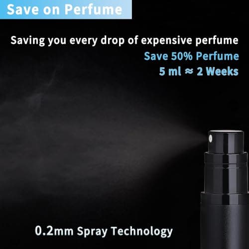2-Pack 5ml Empty Perfume Spray Bottle Refillable, Travel Perfume Atomiser — view 2