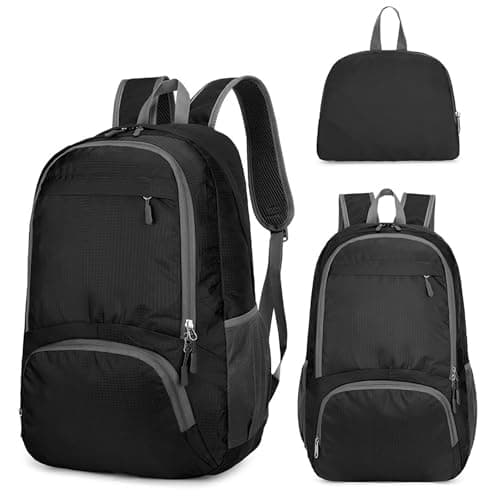Foldable Backpack Lightweight - 30L Waterproof Small Rucksack Packable Daypack for Travelling, Durable Ultralight Packable Practical Gifts Walking Backpack for Women Men Outdoor Camping (Large)