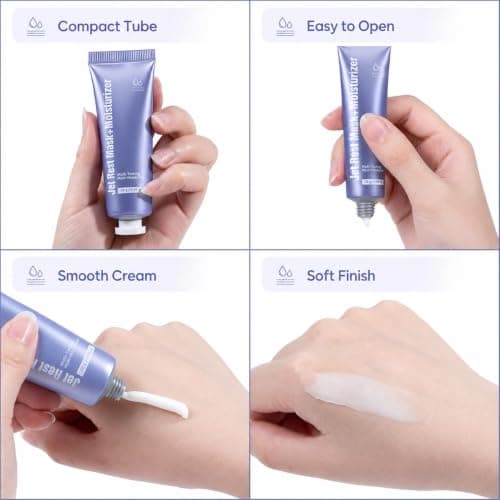 Hydrating Face Moisturizer and Overnight Sleeping Mask, Lightweight 2 in 1 Night Face Mask Cream, Moisture Care for Soft Fresh-Looking Skin, Travel Size Skincare, 28g — view 5
