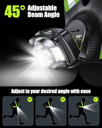 Babacom Running Lights for Runners, 500LM Chest Light with Rear Light — view 5