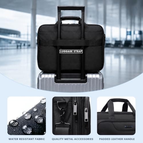 EMPSIGN Laptop Bag Briefcase for Men Women, 17.3 Inch Messenger Bag — view 6