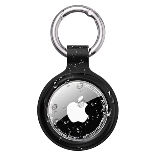 PESTON AirTag Holder Keyring, IP67 Waterproof Case for Apple AirTag 1 & 2