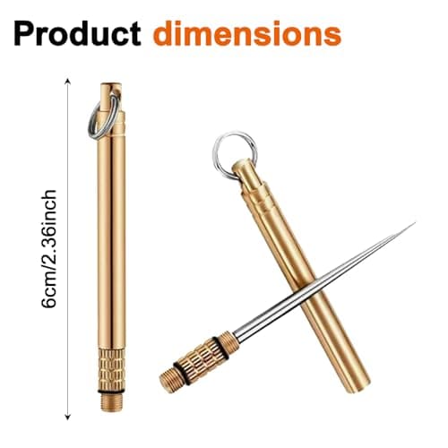 Titanium Alloy Toothpicks,Titanium Toothpicks Toothpick with Key Ring — view 2