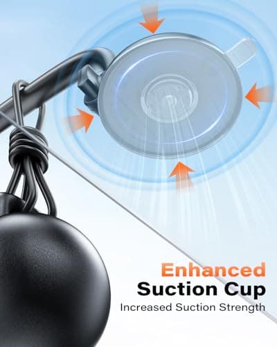 APPS2Car Car Phone Holder - Windshield Mount, Strong Suction, Compatible for 4.7-6.8" iPhone 14/13/12 Pro Max, Samsung S22+ — view 5