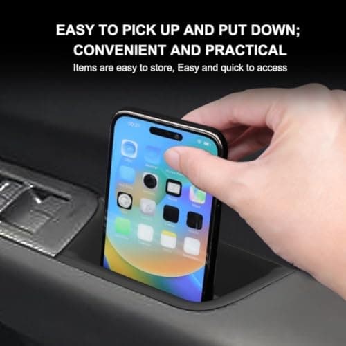 Car Door Pocket Organizer, Silicone Door Bin Liner, Anti Slip Storage — view 4