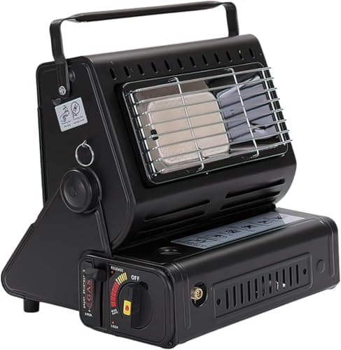 DWD® Camping Gas Heater/Stove 2 in 1 Portable Compact Mobile Caravan Outdoor Fishing Butane Gas 1.3kW Heating Element Safety Grill Automatic Ignition System Carry Handle,Hiking,Emergency Cooking& Heat — view 6