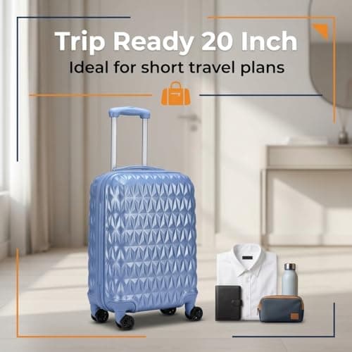 CMY Suitcase 20 Inch Cabin Hard Shell Lightweight ABS Carry-On Luggage — view 2
