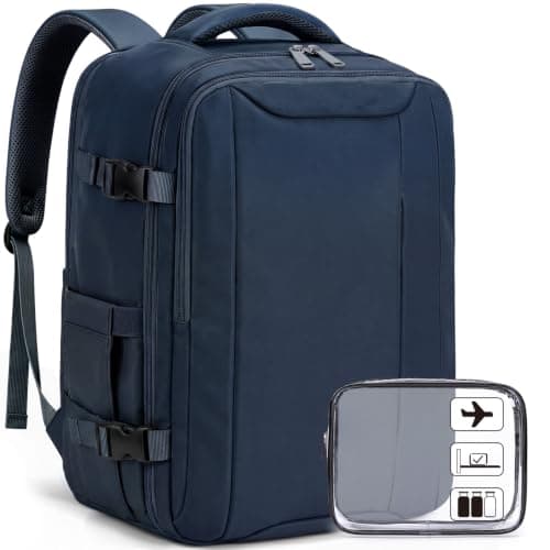 Xkdoai for Easyjet Cabin Bag 45x36x20,Backpack with TSA Approved Clear Bag