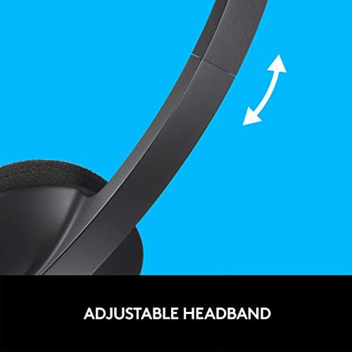 Logitech H340 Wired Headset, Stereo Headphones with Noise-Cancelling Microphone, USB, PC/Mac/Laptop - Black — view 6