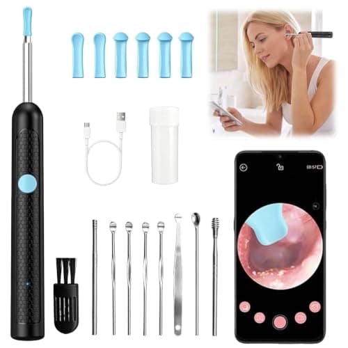 Ear Wax Removal Otoscope Kit 1080P HD Visual Wireless for iOS Android — view 2