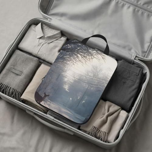 Winter Print 4 Set Expandable Packing Organizers For Luggage Suitcase Travel Accessories — view 6